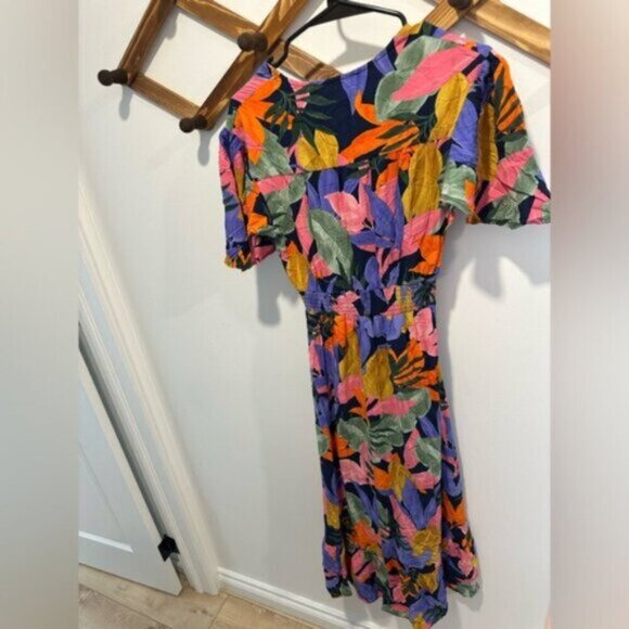 Anthropologie Abel The Label Leonard Maxi DressFloral Boho Vibrant Women - Picture 6 of 10